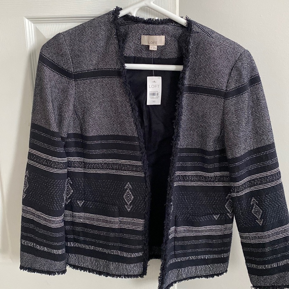 NWT Loft Collarless Jacket